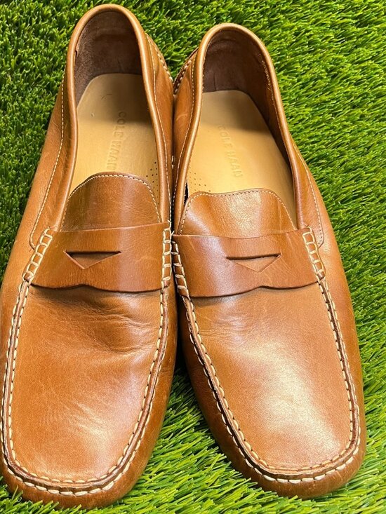 Cole Haan Howland Mens Size 11 Brown Casual Leather Slip-On SPenny Loafers hoes main image 4